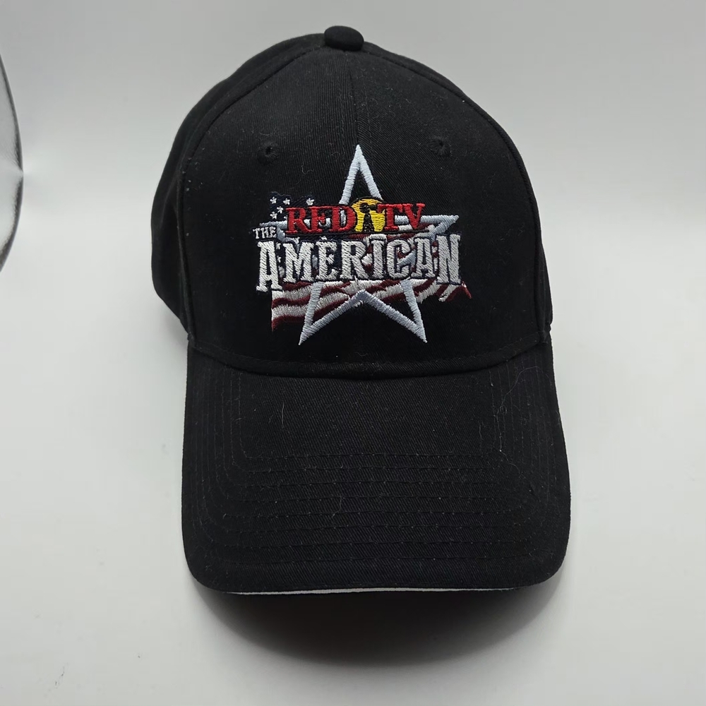 RFD TV The American Mens Ball Cap Presented By Polaris Ranger NWOT Black